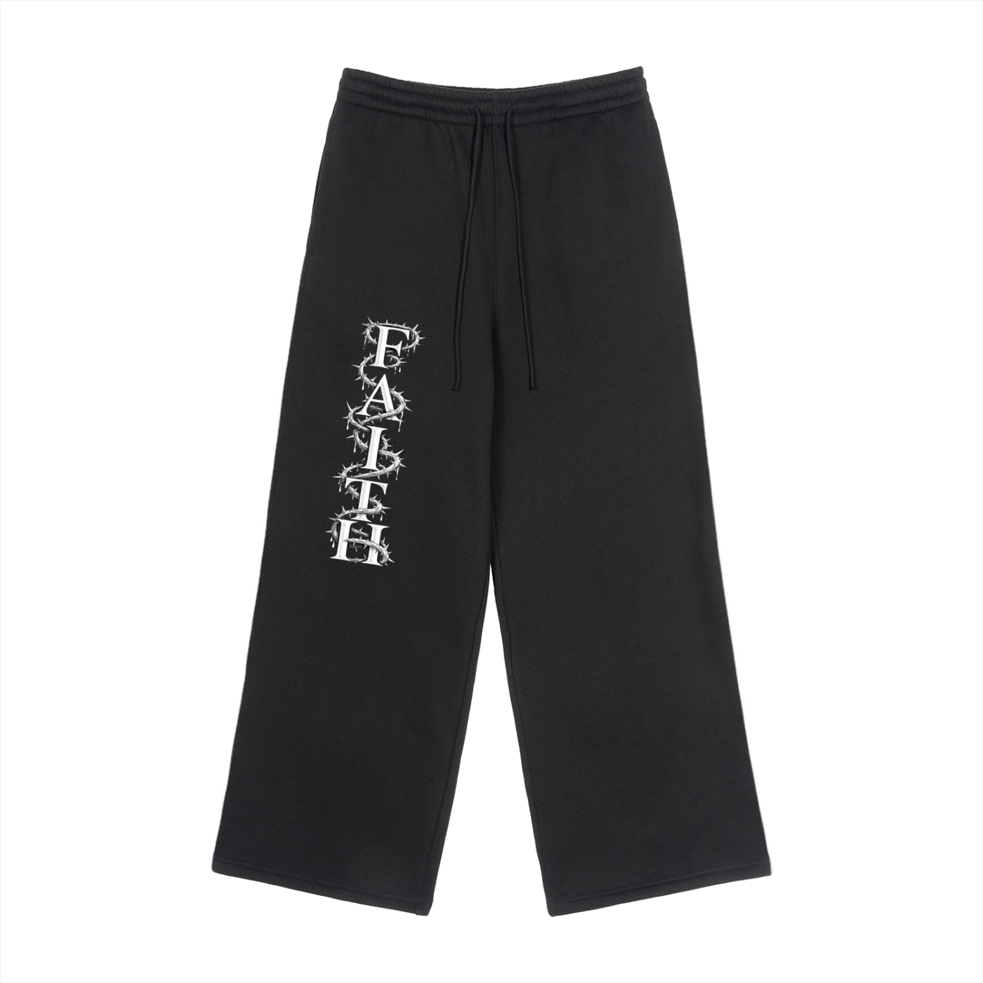 FAITH Drawstring Straight-Leg Sweatpants